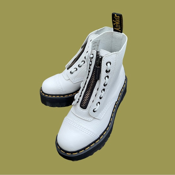 Dr. Martens Sinclair Milled Nappa Leather Platform Boots - Picture 2 of 9